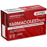 FarmaCOLEST PLUS - a base di Riso Rosso Fermentato, Monacolina K, Coenzima Q10 - 60 Compresse