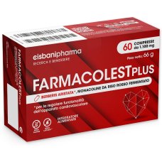 FarmaCOLEST PLUS - a base di Riso Rosso Fermentato, Monacolina K, Coenzima Q10 - 60 Compresse