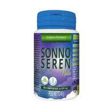 Sonno Seren Notte - integratore a base di Melatonina pura, Biancospino, Passiflora, Valeriana e Melissa - 60 compresse