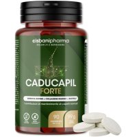 Caducapil Forte - integratore Ideale per Uomo e Donna - Per rinforzare e stimolare la crescita dei capelli, a base di Serenoa repens e Biotina - 90 compresse Caducapil Forte - integratore Ideale per Uomo e Donna - Per rinforzare e stimolare la crescita dei capelli, a base di Serenoa repens e Biotina - 90 compresse