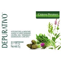 DEPURATIVO CISBANI PHARMA 30 COMPRESSE - Integratore per depurare e per la funzione epatica