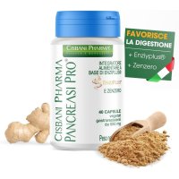 Pancreasi Pro CISBANI PHARMA - integratore Enzimi digestivi, Amilasi, Lipasi e Zenzero per la funzione digestiva - 40 Capsule Vegetali 
