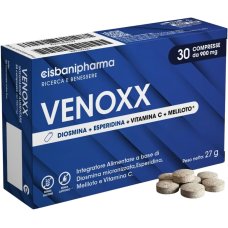 Venoxx 30 compresse - integratore a base di Diosmina, Esperidina Meliloto e Vitamina C per la funzionalità della circolazione venosa e del plesso emorroidario