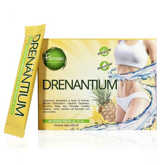 Drenantium - Detox, Drenante Depurativo Antiossidante - 20 Stick Pack