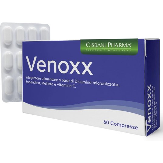 Venoxx - integratore a base di Diosmina, Esperidina Meliloto e Vitamina C - 60 compresse