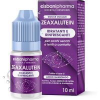 Zeaxalutein Collirio 10ml - gocce oculari con Acido Ialuronico, Camomilla, Eufrasia e Amamelide per arrossamento e secchezza occhi